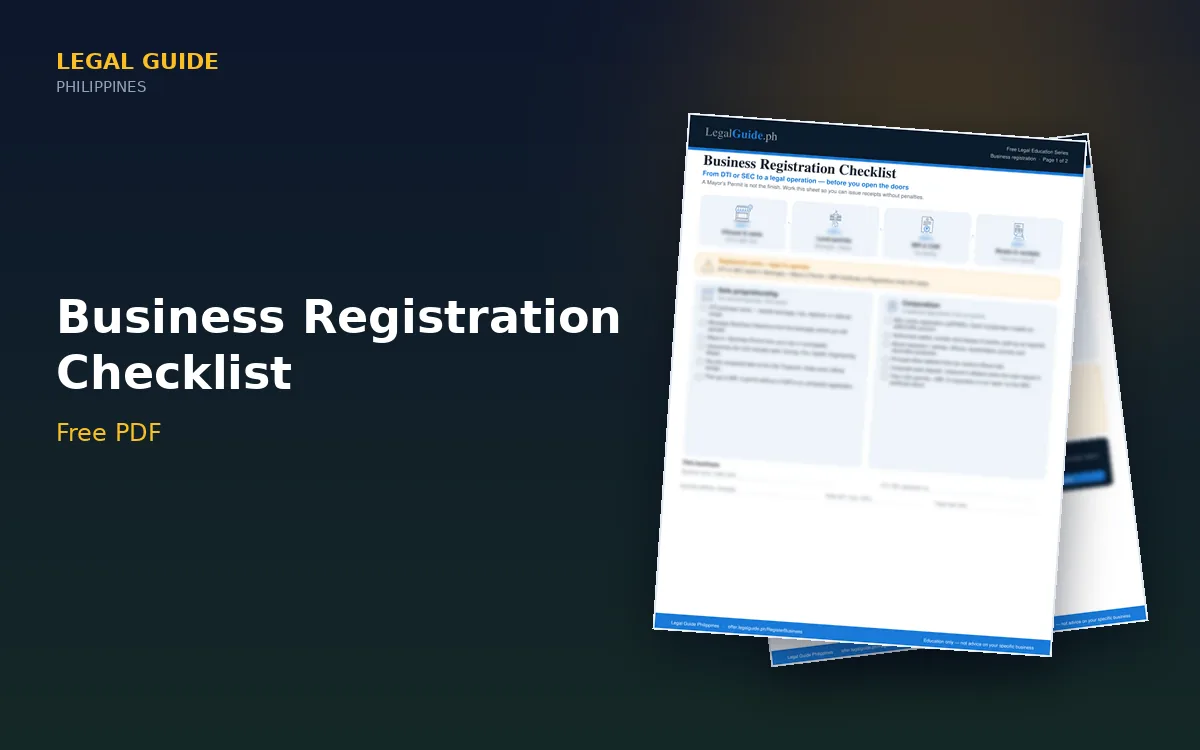 Business Registration (DTI/SEC + BIR)